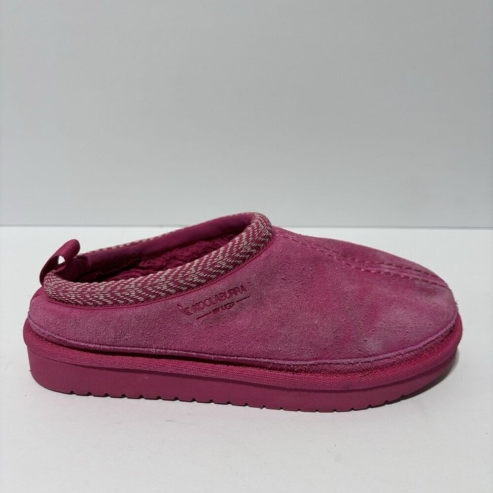 Koolaburra Big Kids’ Burree Pink Suede Slippers, Girls’ Size 3 M